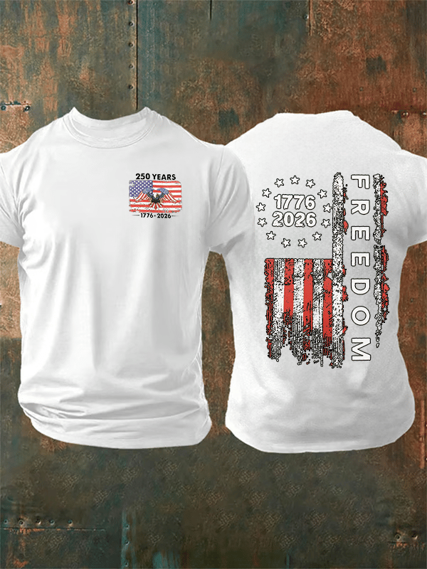 Men's  Freedom  Print T-Shirt