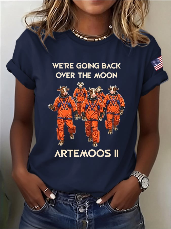 Women's Artemis II Print Casual T-Shirt
