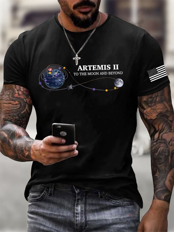 Men's rocket Printed T-Shirt