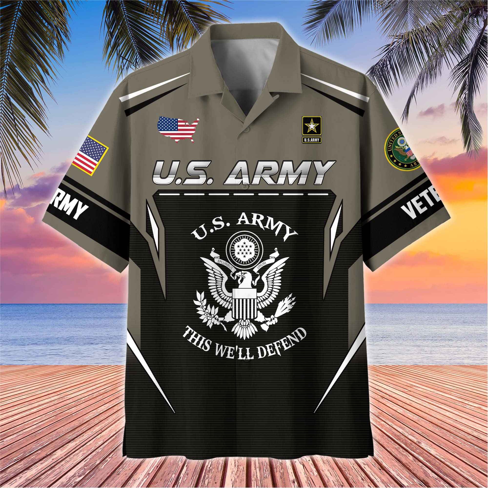 Premium US Veterans Hawaiian Shirt ATTN040522, Gifts For US Veterans, Gifts For Veterans Day, Father's Day.