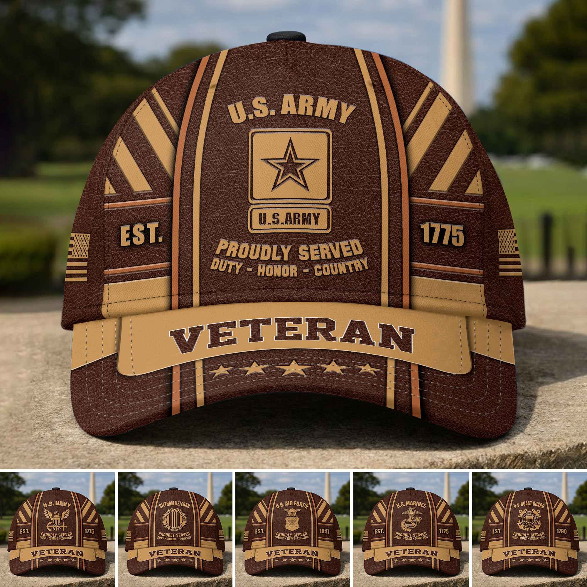 Premium US Veterans Baseball Hats CPHN150511, Gifts for US Veterans, Gifts on Veterans Day, Father's Day.