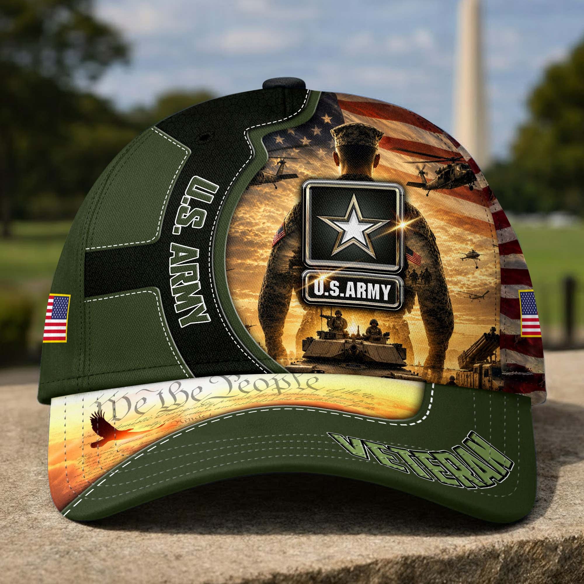 Premium US Veterans Baseball Hats CPHN260512, Gifts for US Veterans, Gifts on Veterans Day, Father's Day.