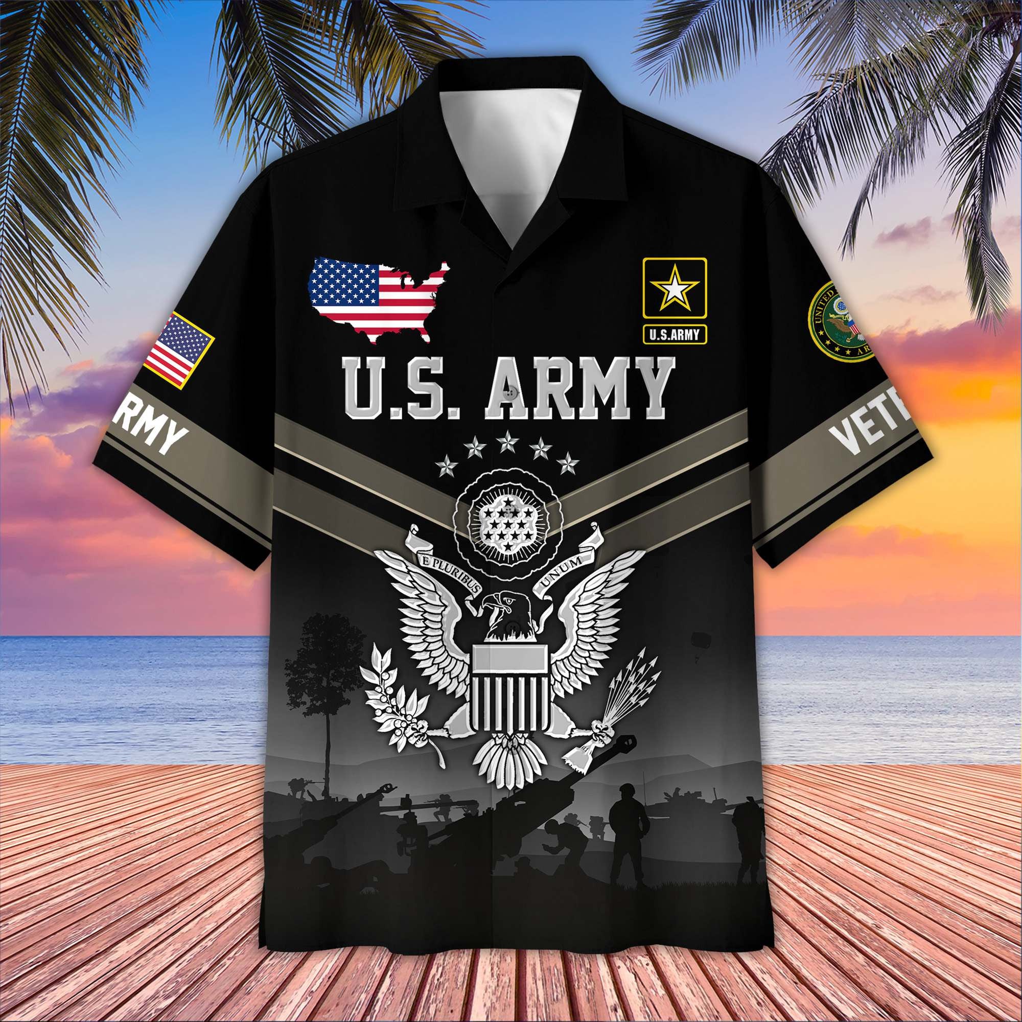 Premium US Veterans Hawaiian Shirt CPHN130513, Gifts For US Veterans, Gifts For Father's Day, Veterans Day.
