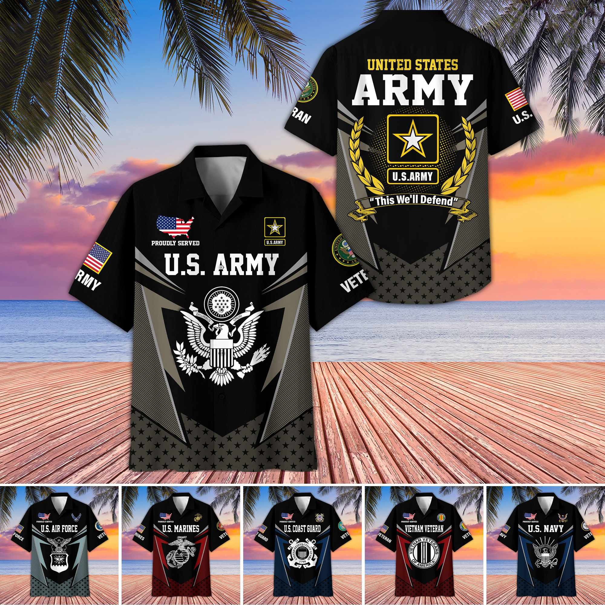 Premium US Veterans Hawaiian Shirt CPVC100601, Gifts For US Veterans, Gifts For Father's Day, Veterans Day.