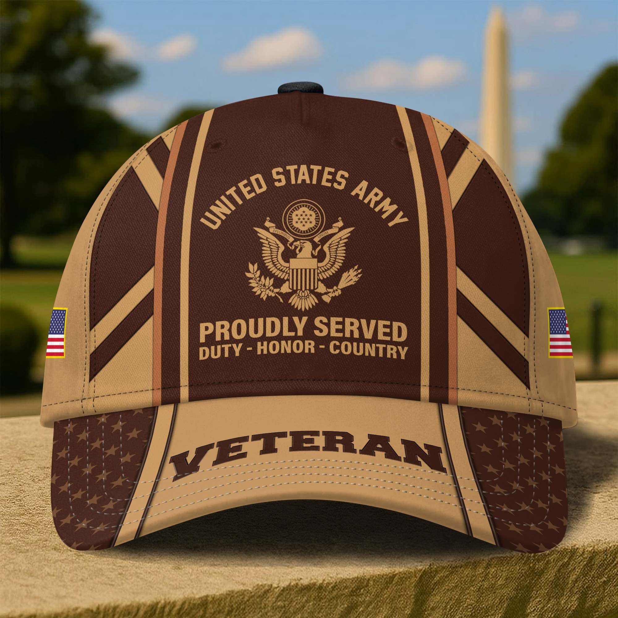 Premium US Veterans Baseball Hats ATTN050621, Gifts for US Veterans, Gifts on Veterans Day, Father's Day.