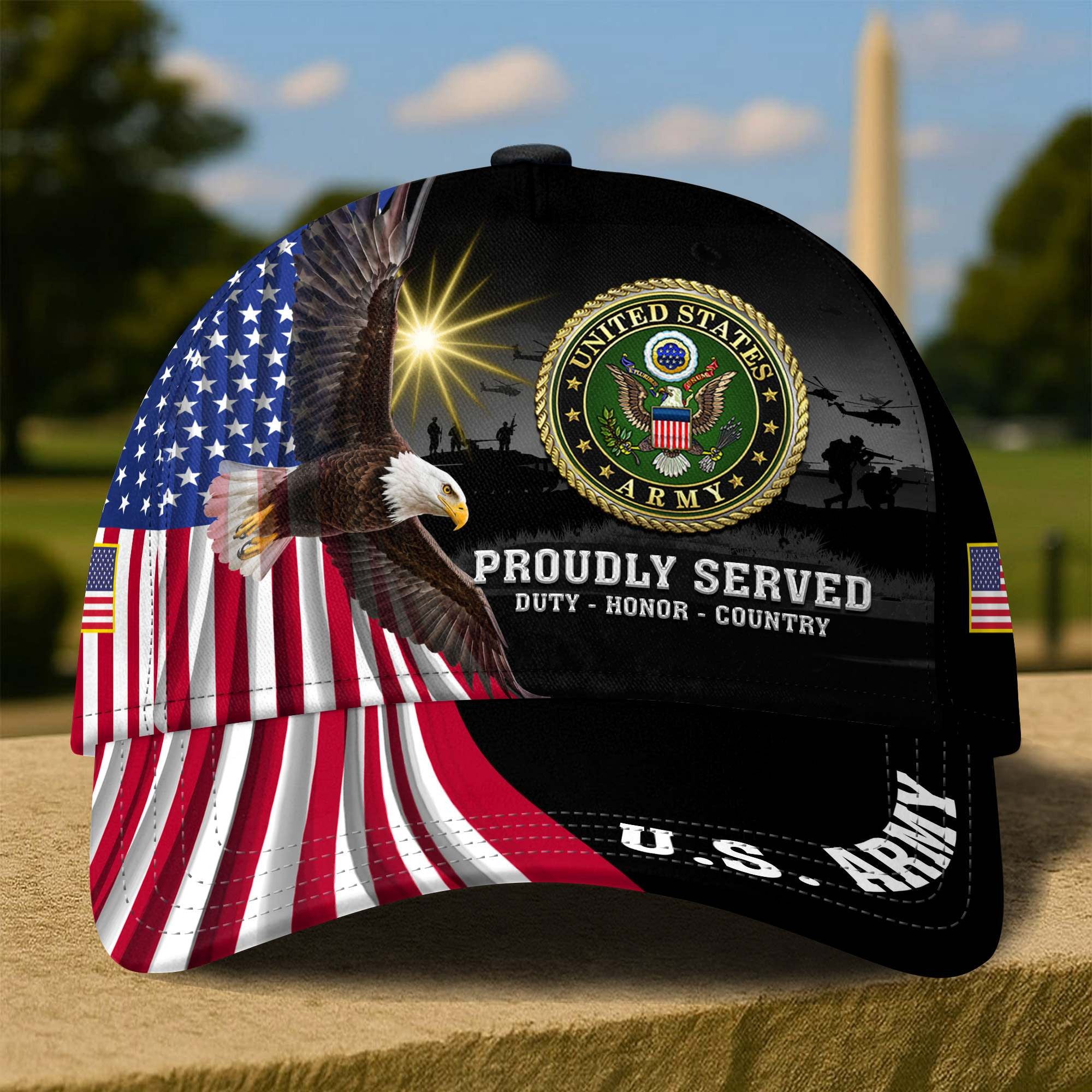 Premium US Veterans Baseball Hats ATTN290521, Gifts for US Veterans, Gifts on Veterans Day, Father's Day.