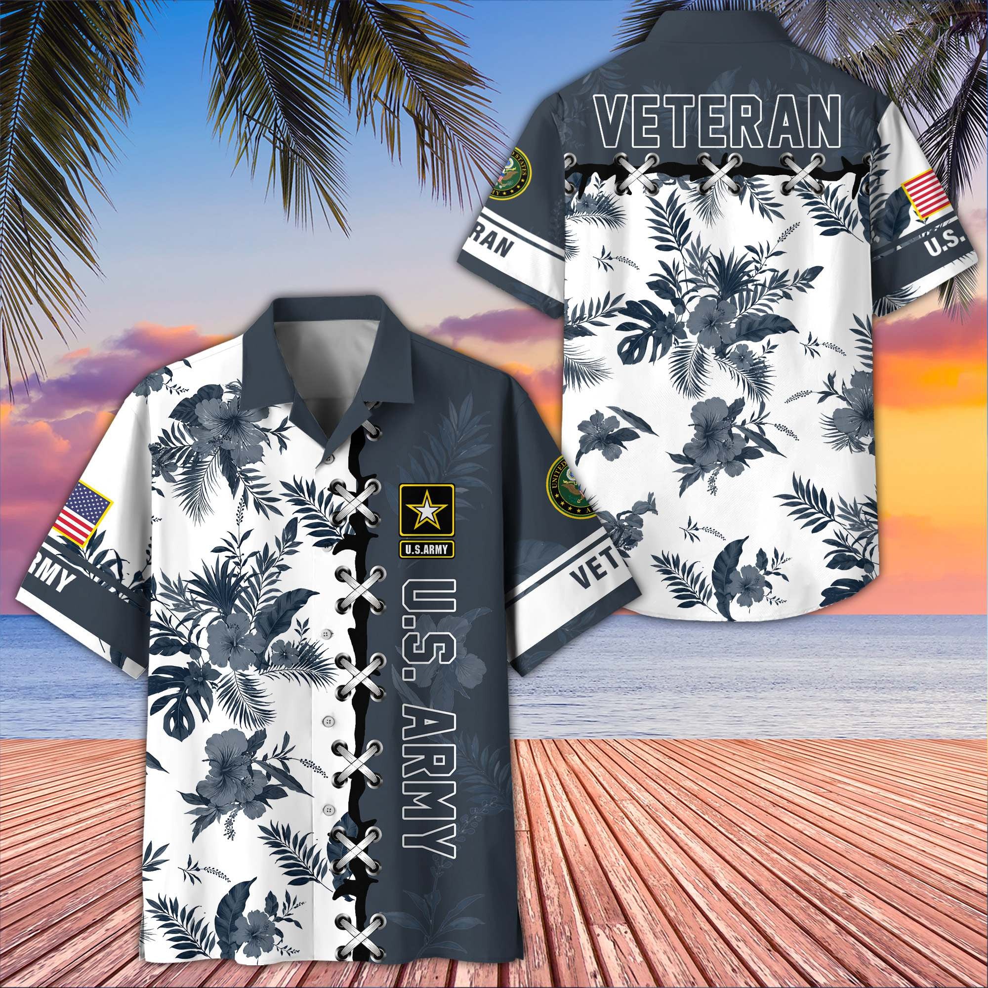 Premium US Veterans Hawaiian Shirt CPVC150601, Gifts For US Veterans, Gifts For Father's Day, Veterans Day.