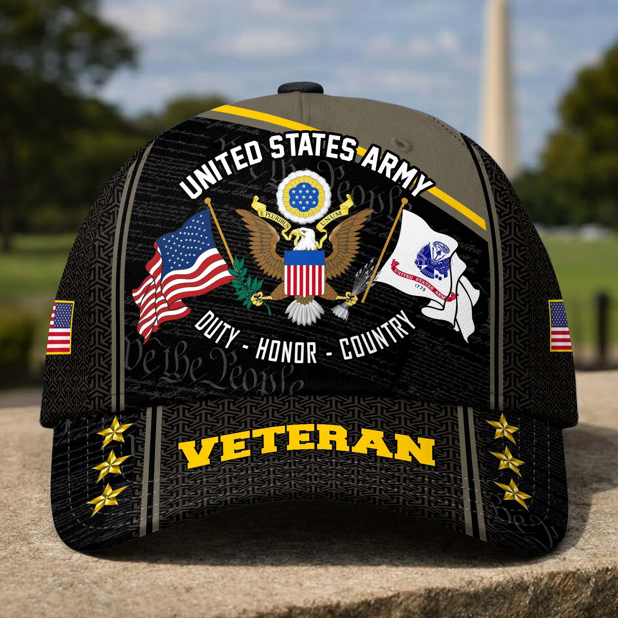 Premium US Veterans Baseball Hats CPHN230612, Gifts for US Veterans, Gifts on Veterans Day, Father's Day.