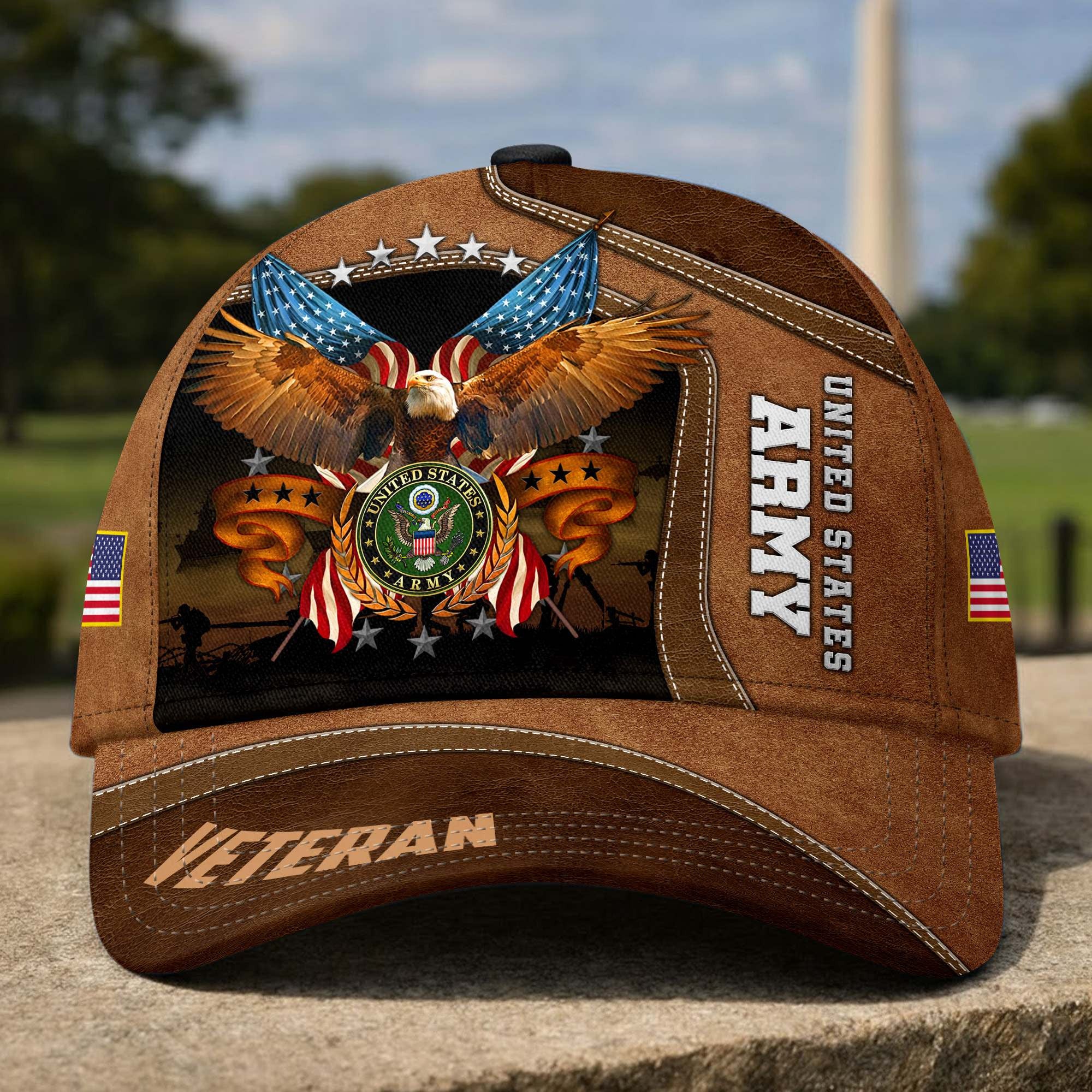 Premium US Veterans Baseball Hats CPHN230611, Gifts for US Veterans, Gifts on Veterans Day, Father's Day.