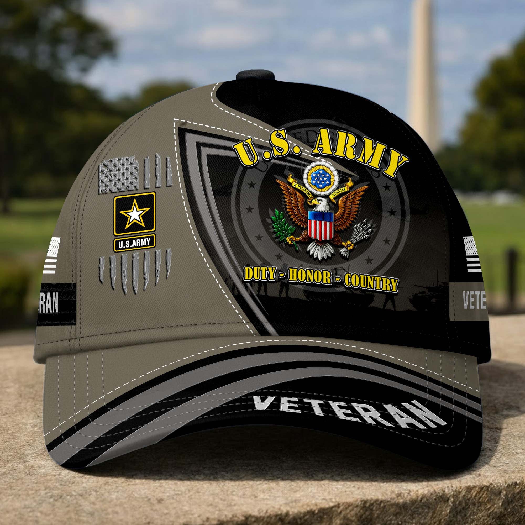 Premium US Veterans Baseball Hats CPHN250612, Gifts for US Veterans, Gifts on Veterans Day, Father's Day.