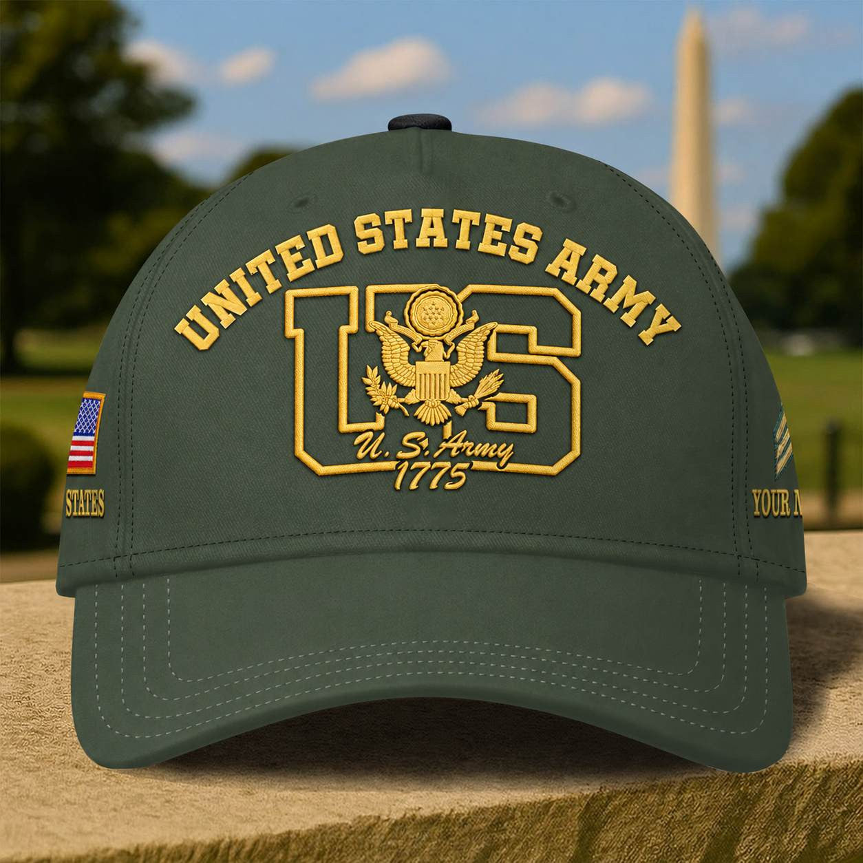 Premium Custom Embroidered US Veterans Hats CPHN300611, Gifts For US Veterans, Gifts For Veterans Day.