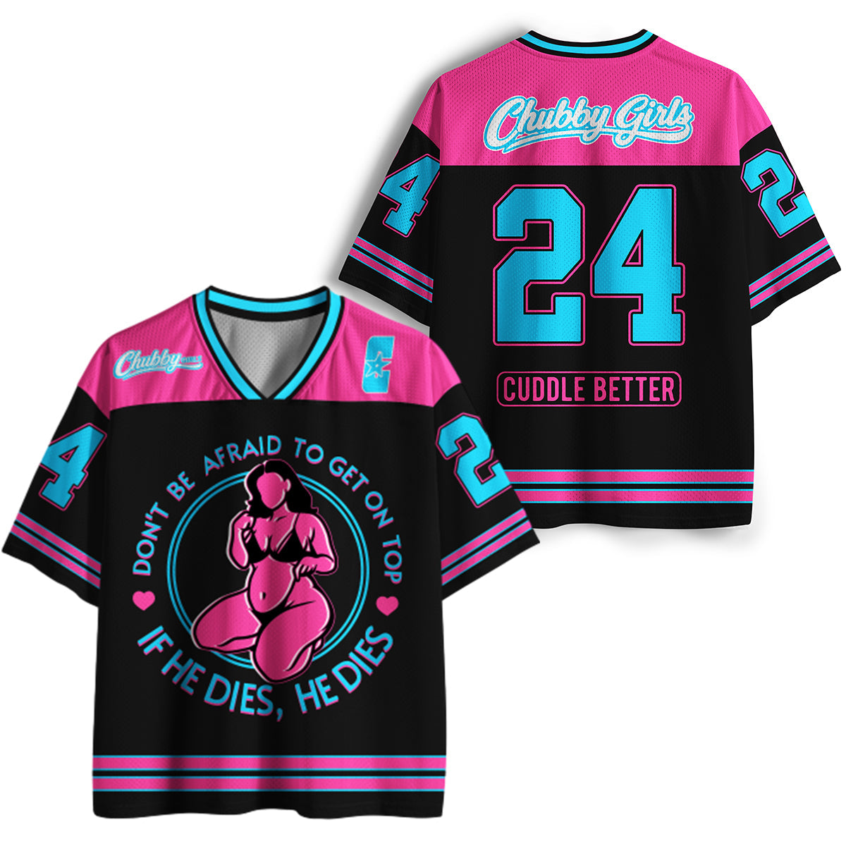 Vintage Don't Be Afraid To Be On Top If He Dies Mesh Jersey