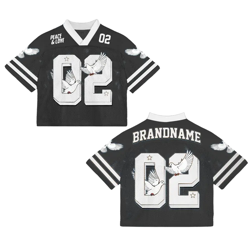 Y2K Mesh V Neck Jersey T-Shirts