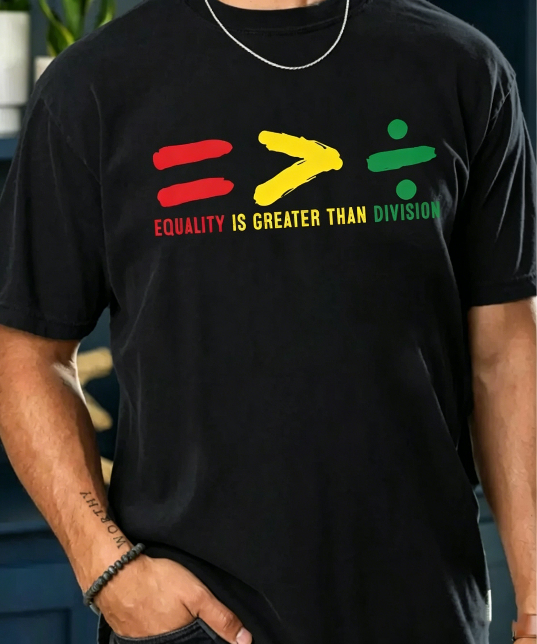 Men's lack History Month  Graphic T-Shirt