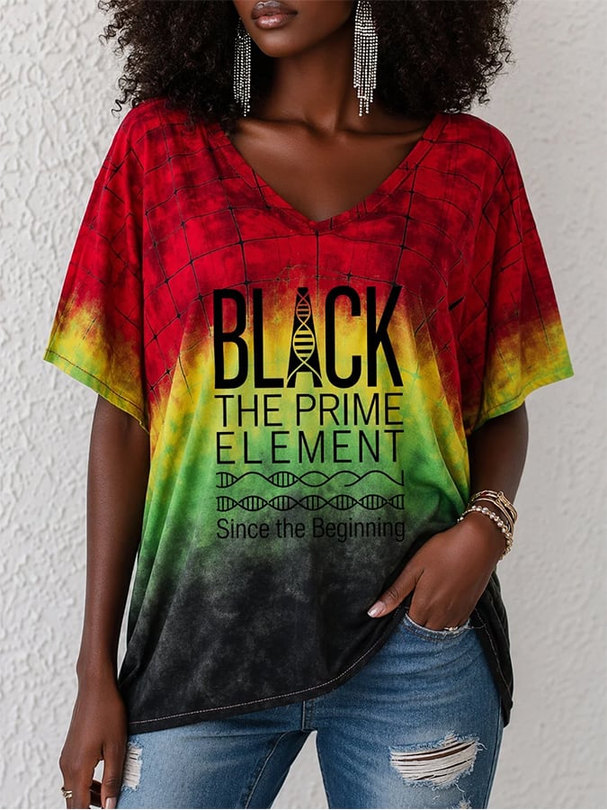 Black Pride, Juneteenth Celebration Printed Casual T-Shirt