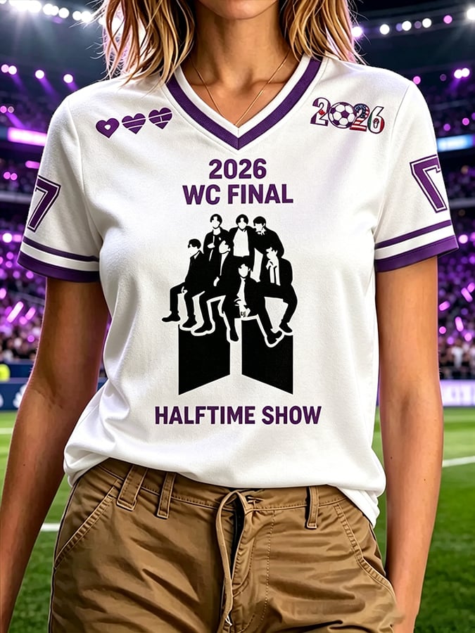 Women's Retro WC2026 Final Halftime Show Print T-Shirt