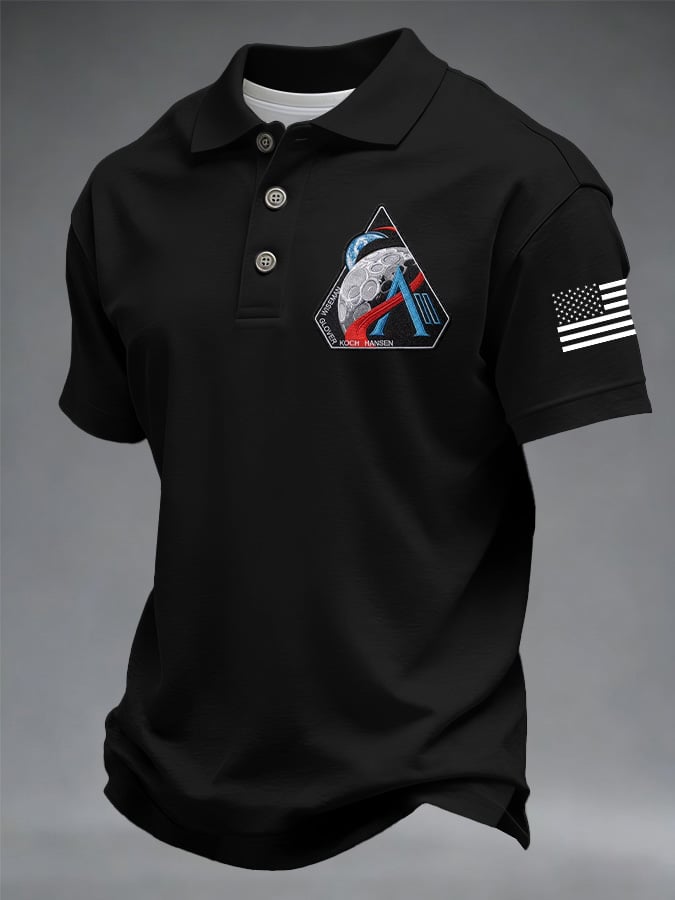 Men's Print Short-Sleeve Polo Shirt