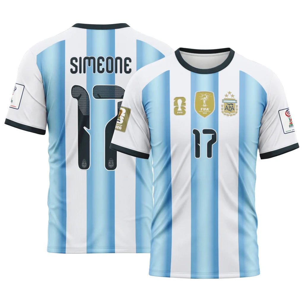 Simeone 17 AOP T-Shirt 2026 World Cup Argentina Home
