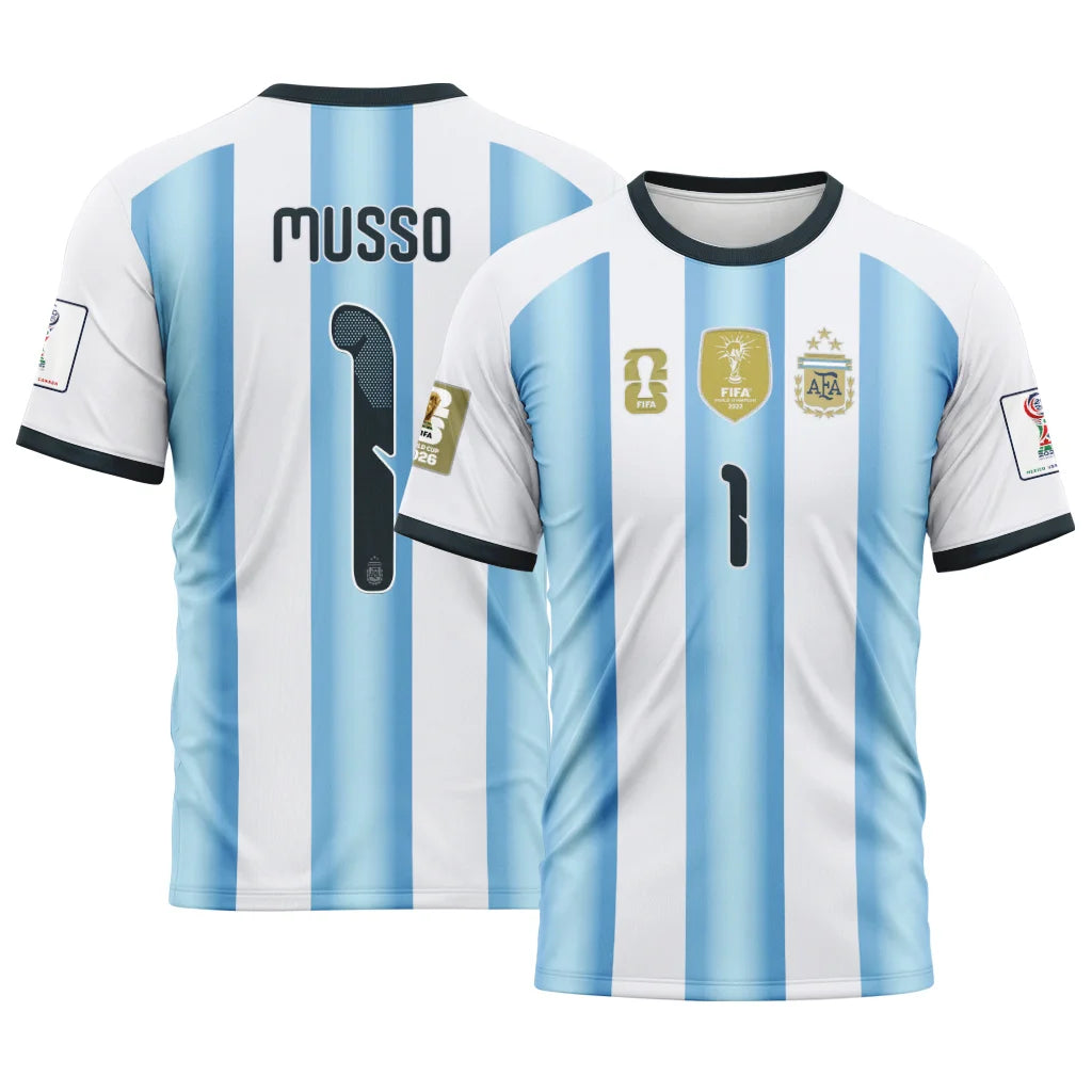 Musso 1 AOP T-Shirt 2026 World Cup Argentina Home