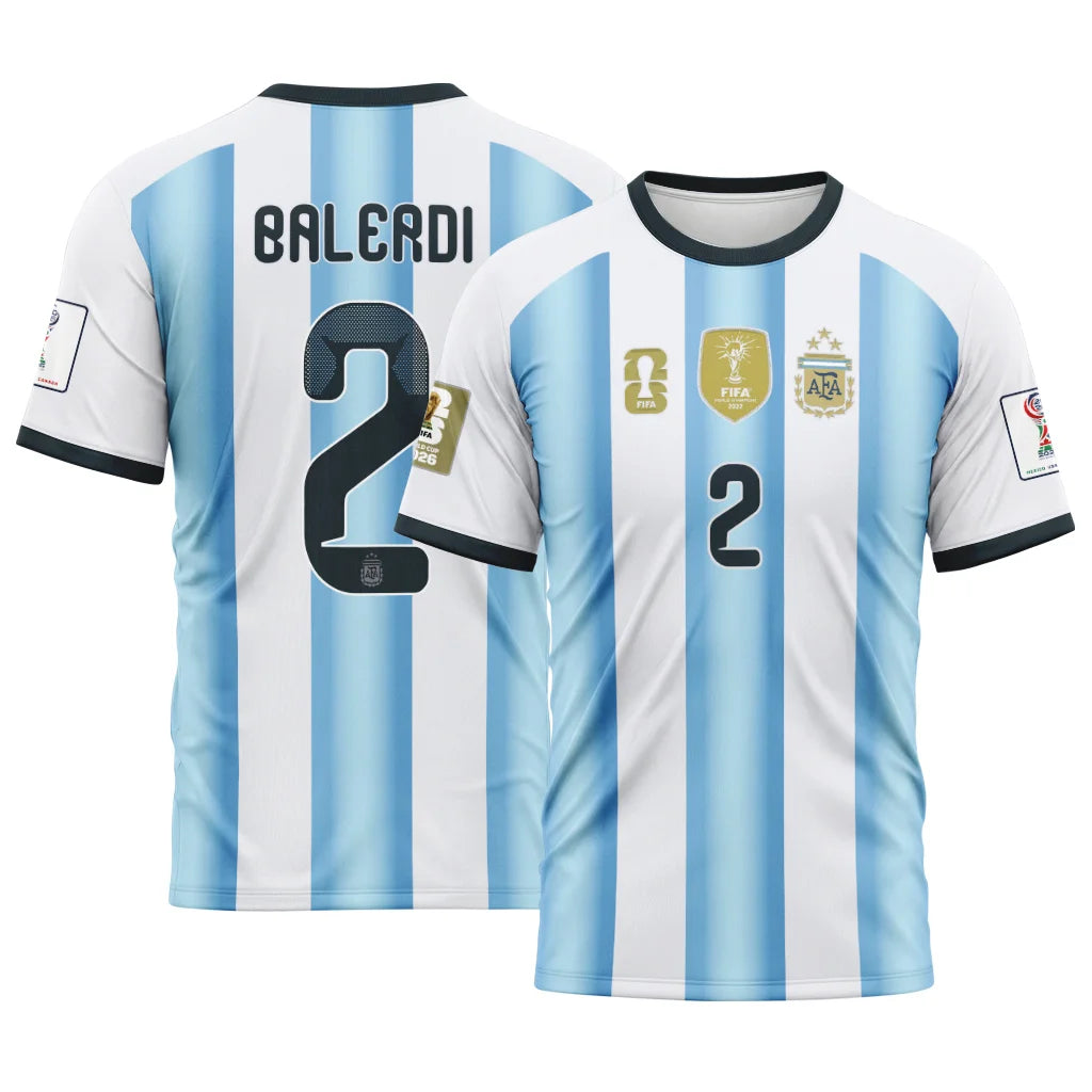 Balerdi 2 AOP T-Shirt 2026 World Cup Argentina Home