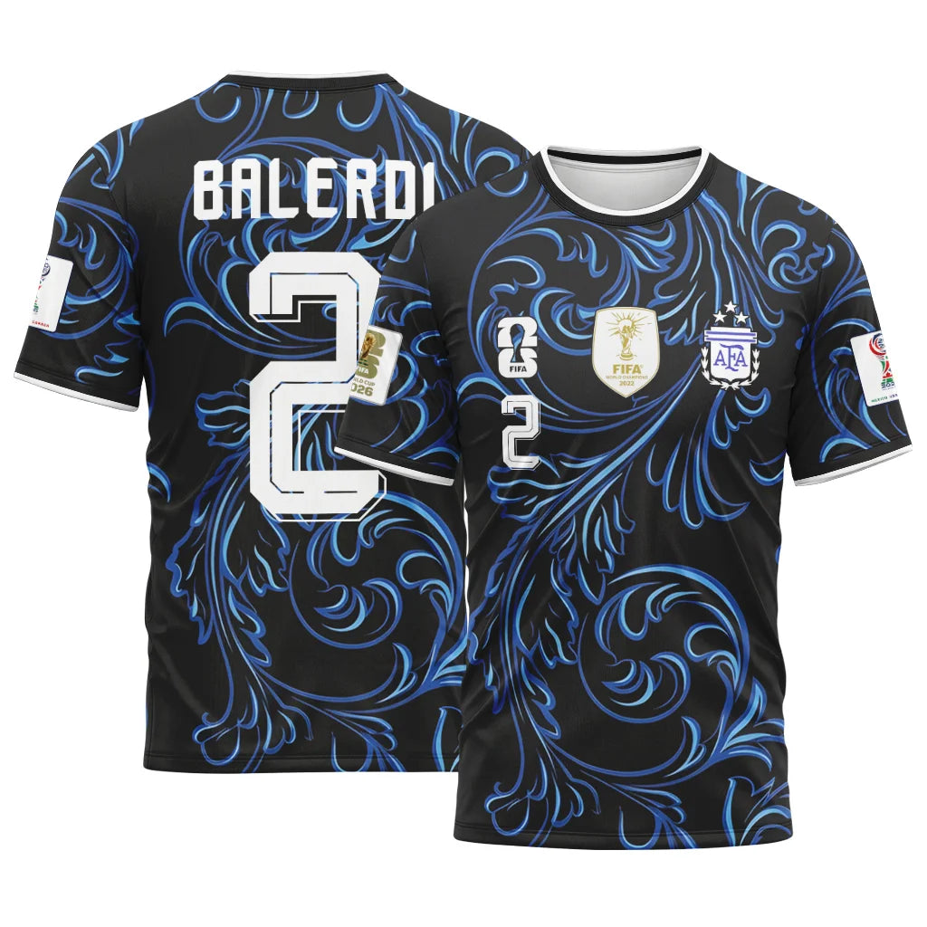 Balerdi 2 2026 World Cup Argentina Away AOP T-Shirt