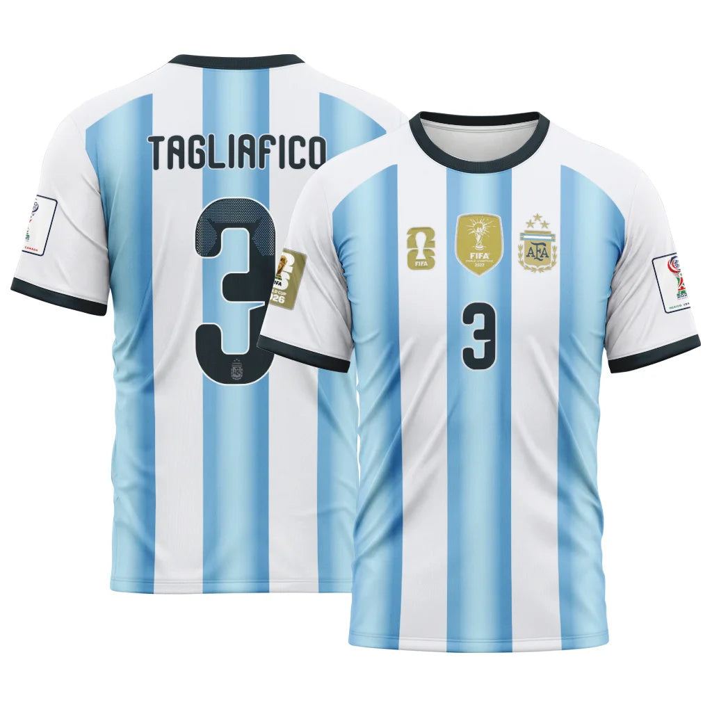 Tagliafico 3 AOP T-Shirt 2026 World Cup Argentina Home