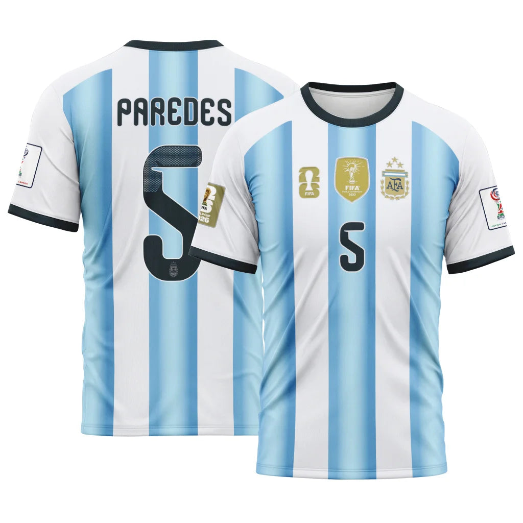 Paredes 5 AOP T-Shirt 2026 World Cup Argentina Home