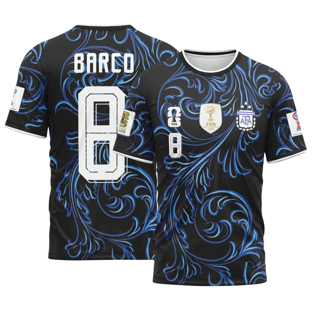 Barco 8 2026 World Cup Argentina Away AOP T-Shirt