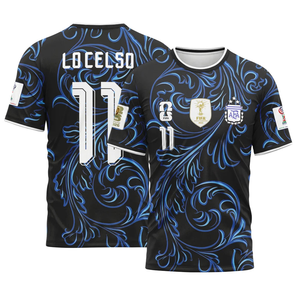Lo Celso 11 2026 World Cup Argentina Away AOP T-Shirt