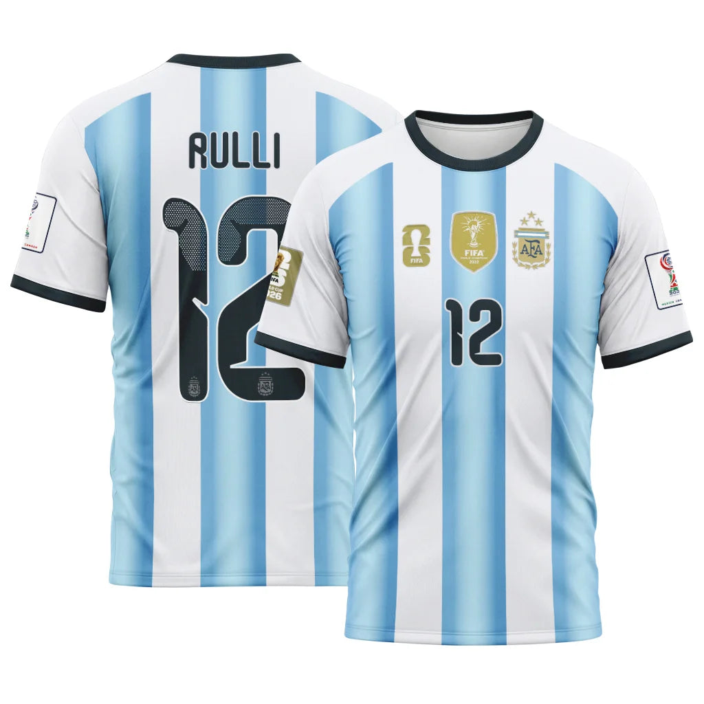 Rulli 12  AOP T-Shirt 2026 World Cup Argentina Home