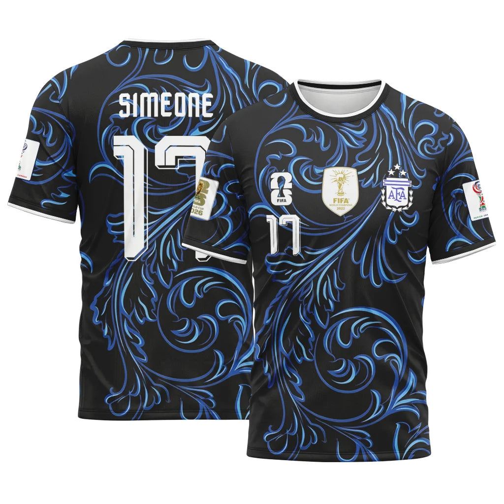 Simeone 17 2026 World Cup Argentina Away AOP T-Shirt