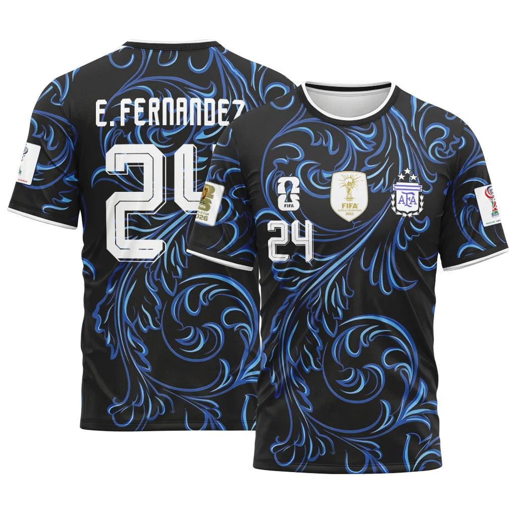 Enzo 24 2026 World Cup Argentina Away AOP T-Shirt