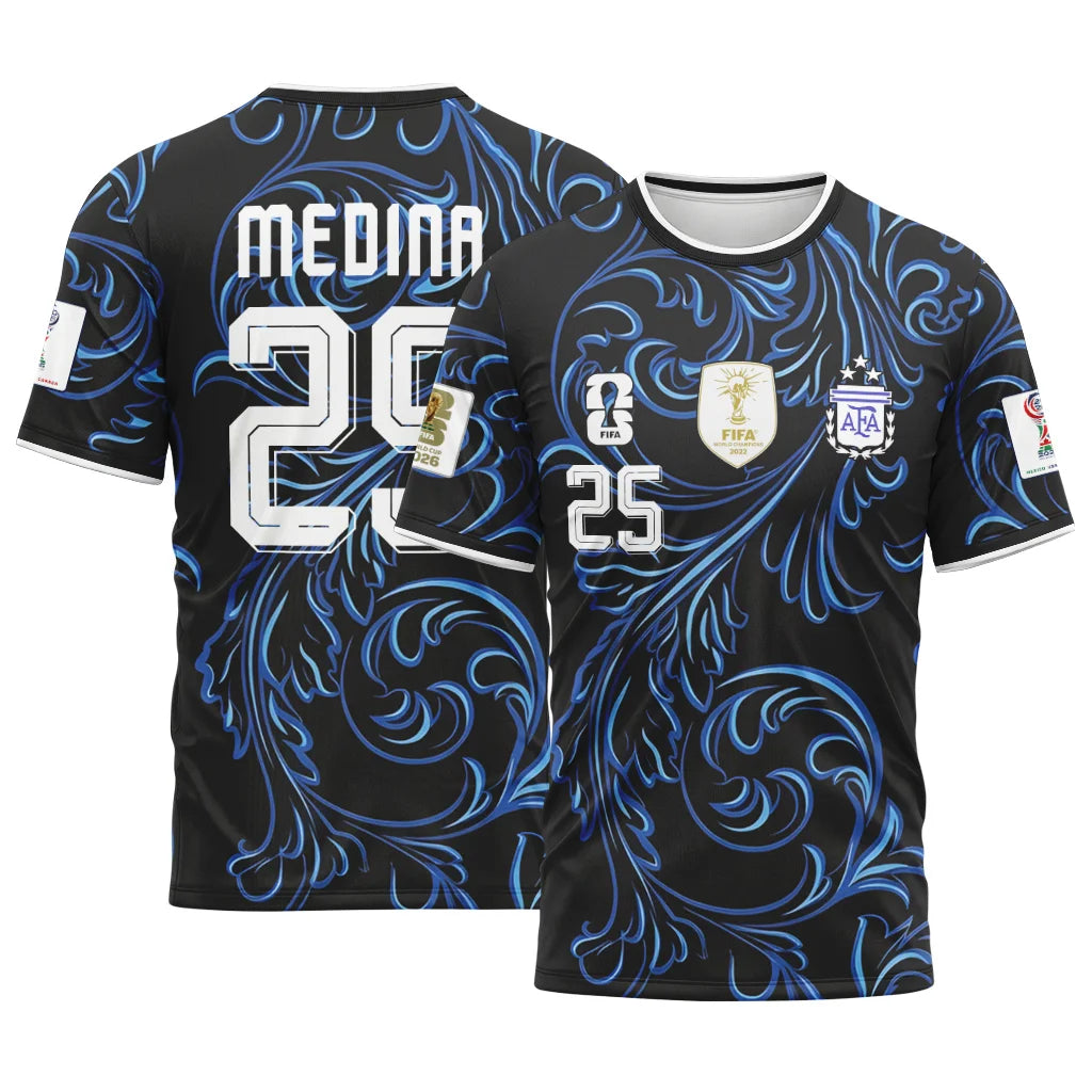 Medina 25 2026 World Cup Argentina Away AOP T-Shirt