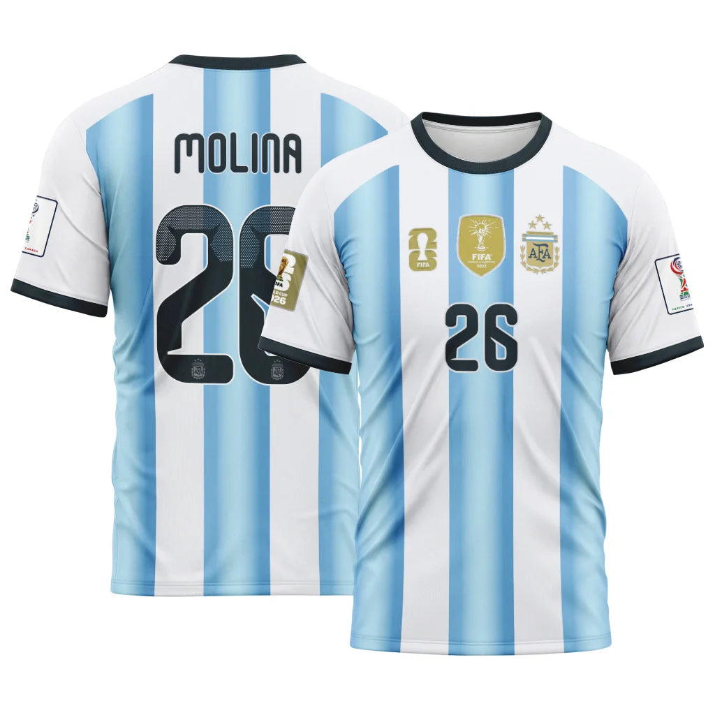 Molina 26 AOP T-Shirt 2026 World Cup Argentina Home