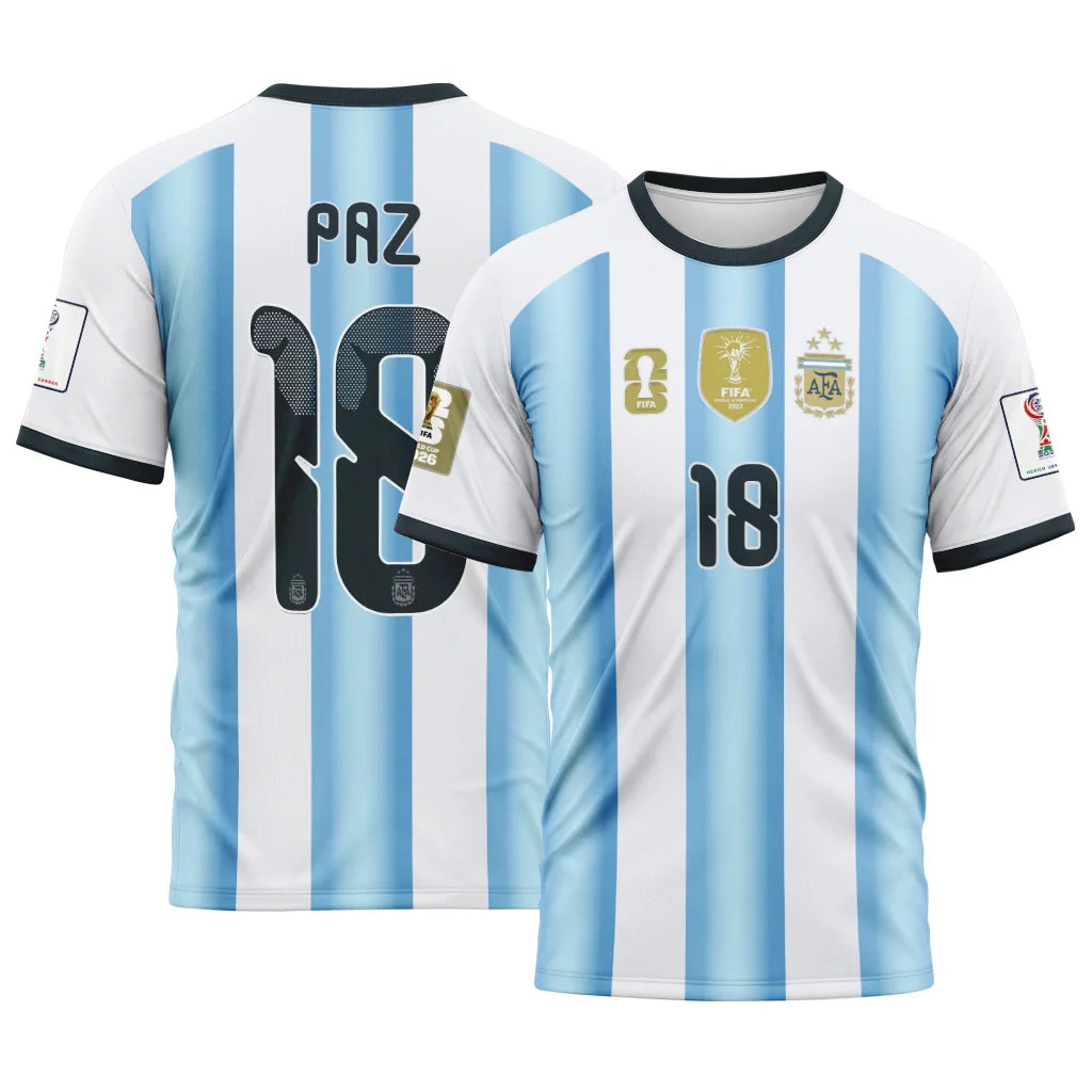 Paz 18 AOP T-Shirt 2026 World Cup Argentina Home