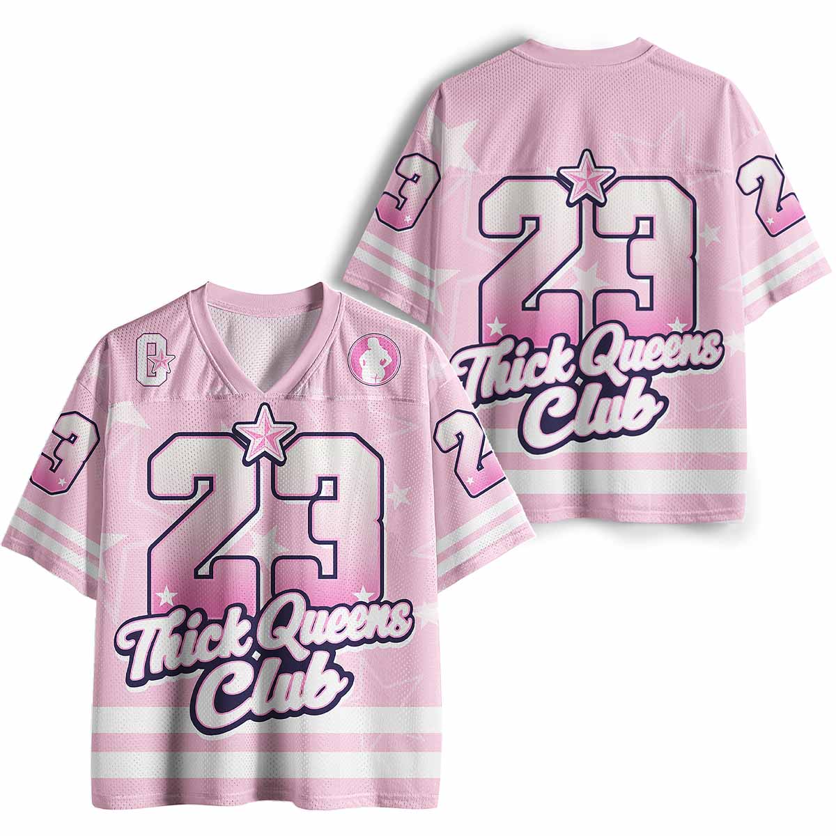 Vintage Thick Queens Club Mesh Jersey