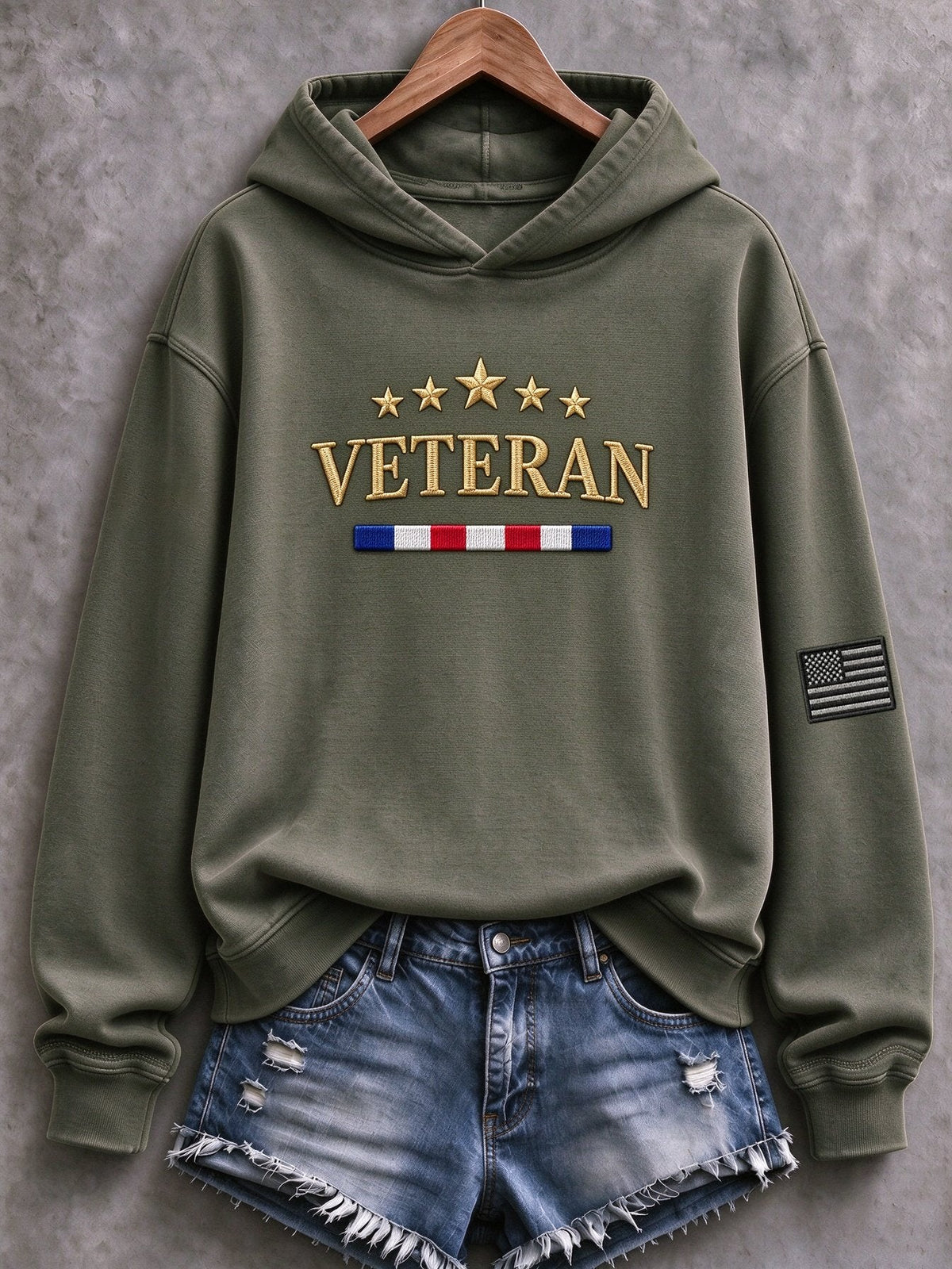 🎖️Women's Veteran Pride DD-214 Printed Casual Sweatshirt
