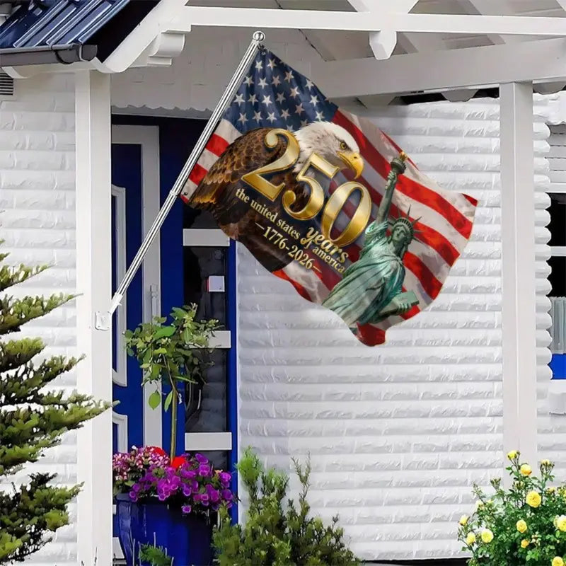 America 250Th Anniversary Flag 1776-2026 Patriotic Eagle Banner