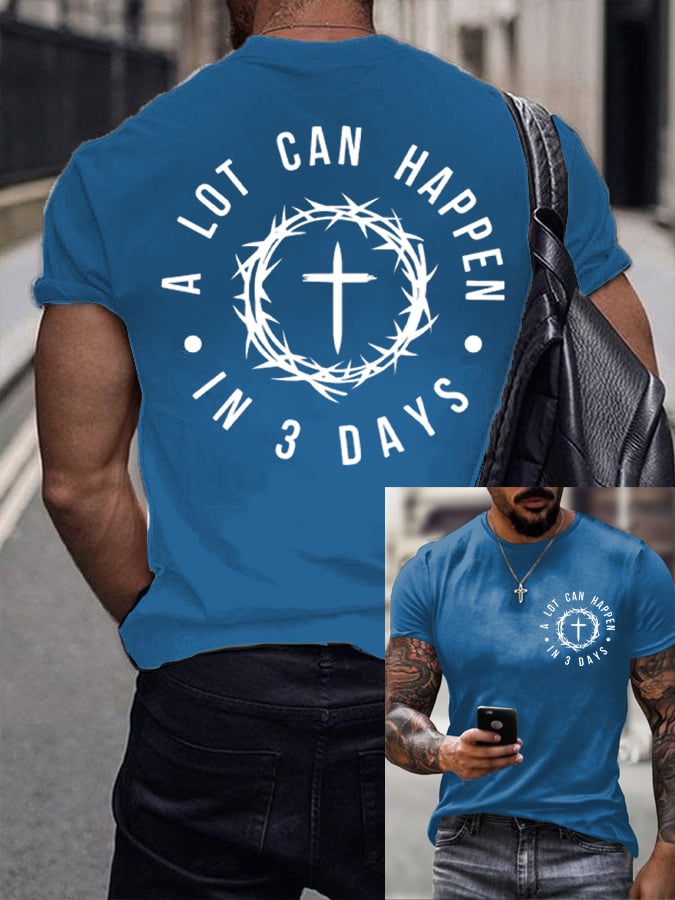 🔥Hot Sale Picks 🔥Men's A Lot Can Happen In 3 Days Printed Shirt