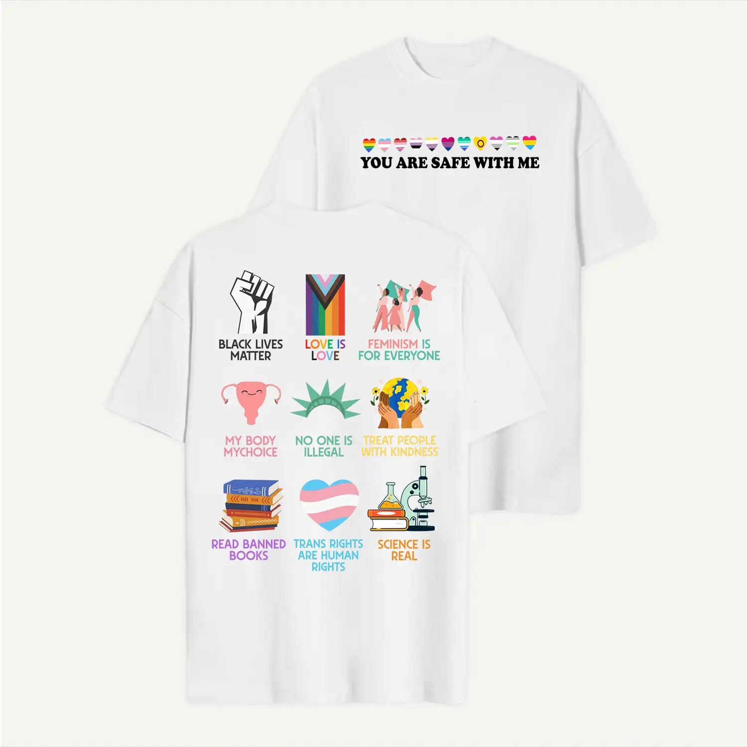 Equality shirt, Human rights shirt, You are safe with me T-shirt/Sweatshirt/Hoodie