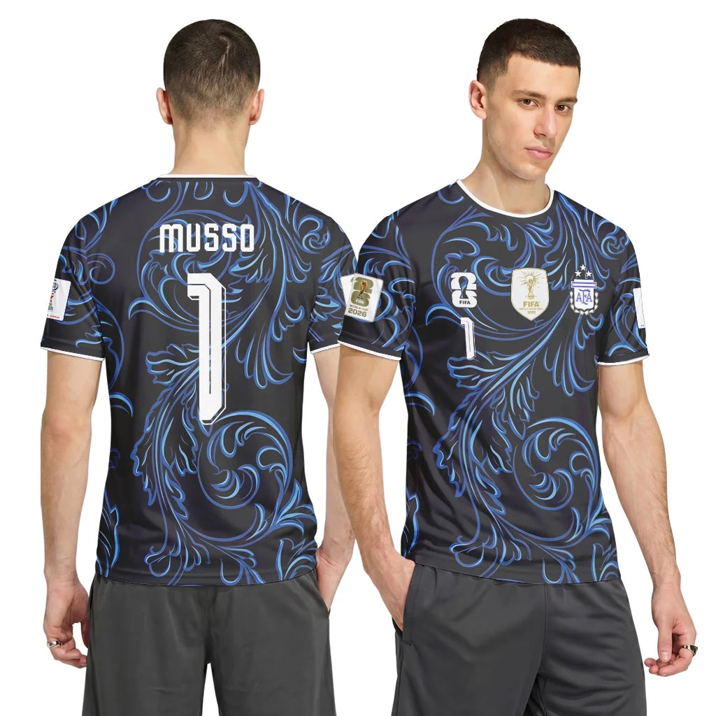 Musso 1 2026 World Cup Argentina Away AOP T-Shirt