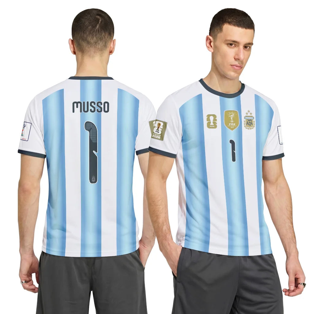 Musso 1 AOP T-Shirt 2026 World Cup Argentina Home