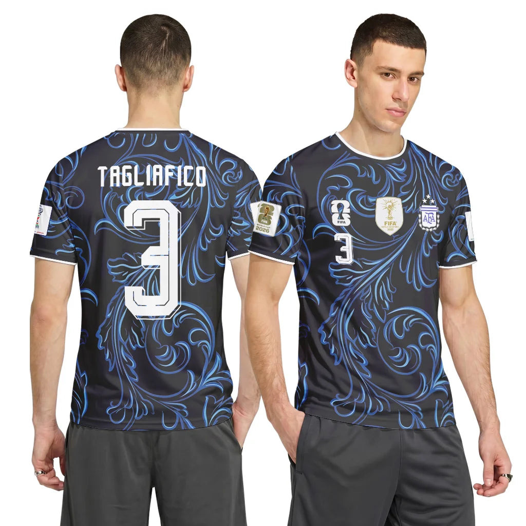 Tagliafico 3 2026 World Cup Argentina Away AOP T-Shirt