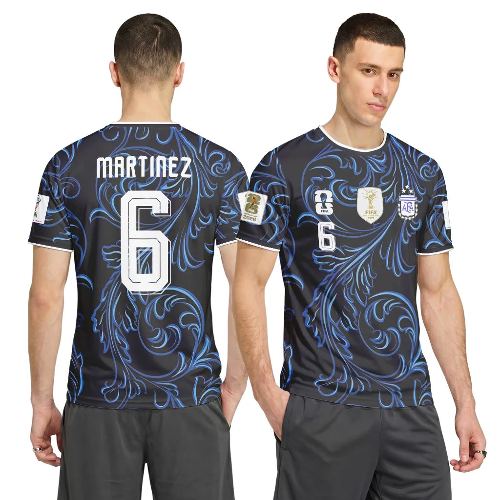 Lisandro Martínez 6 2026 World Cup Argentina Away AOP T-Shirt