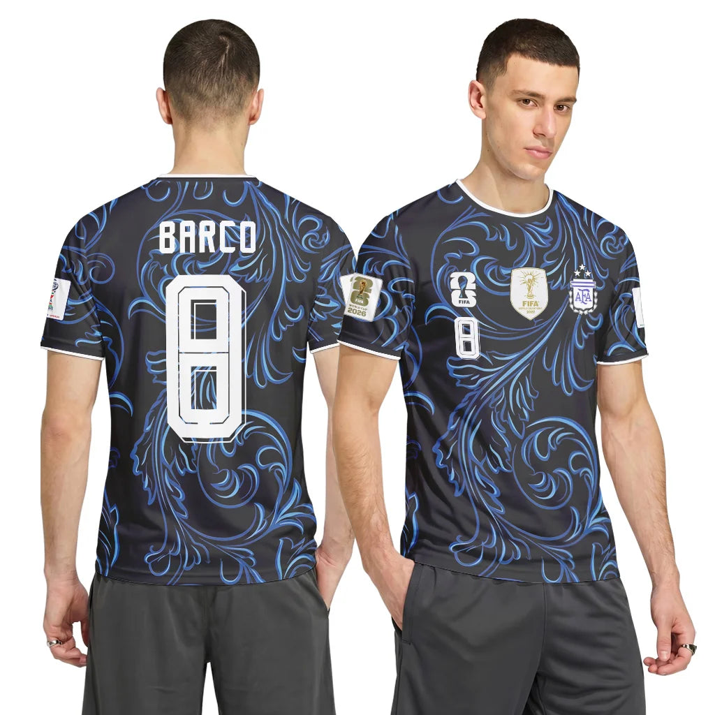 Barco 8 2026 World Cup Argentina Away AOP T-Shirt