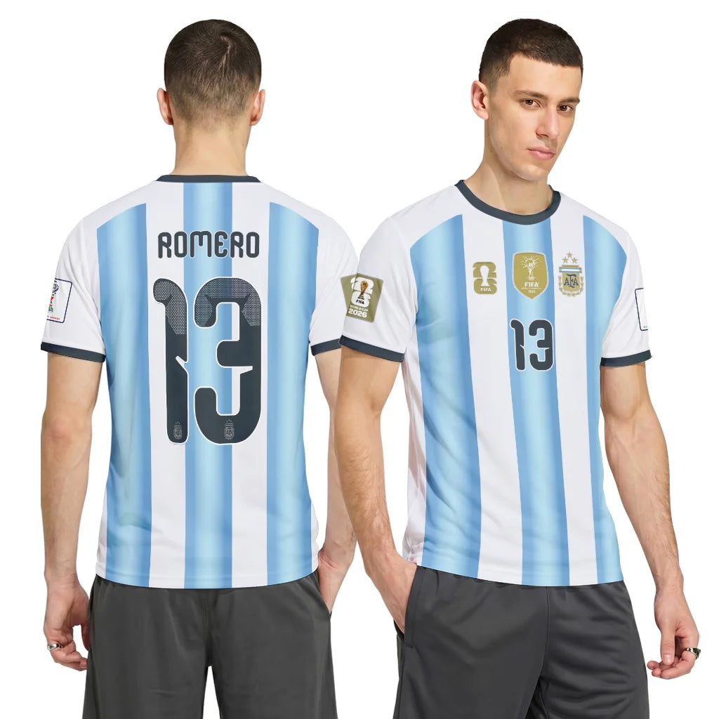 Romero 13 AOP T-Shirt 2026 World Cup Argentina Home