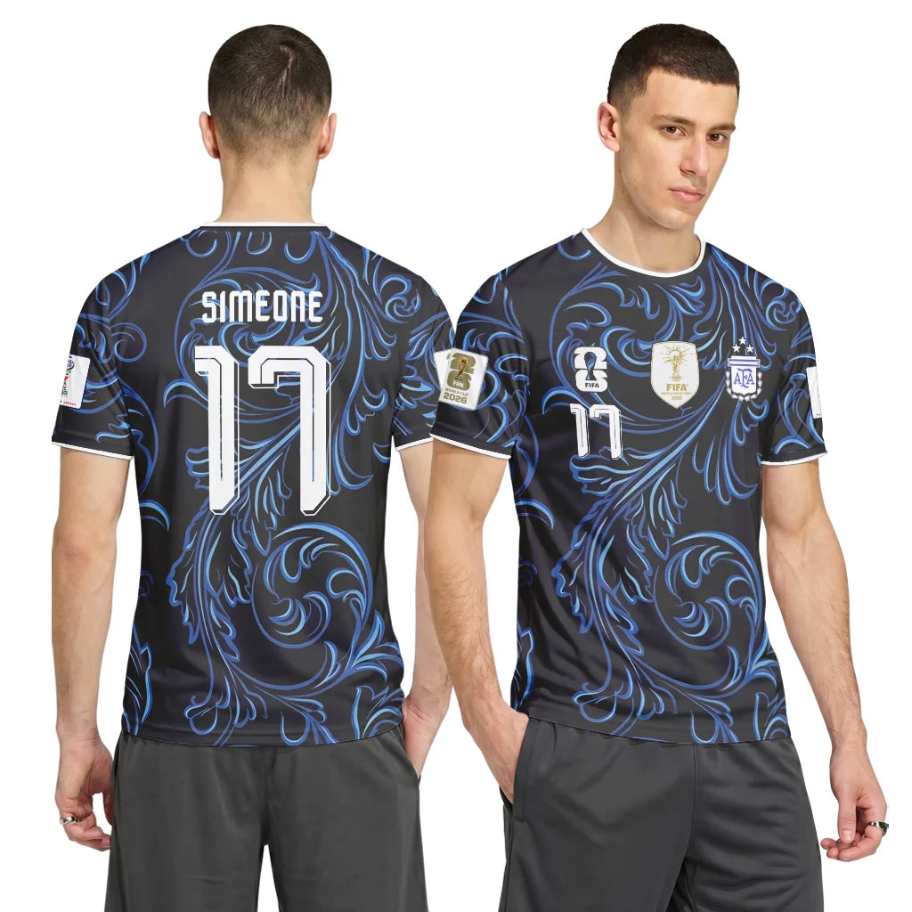 Simeone 17 2026 World Cup Argentina Away AOP T-Shirt