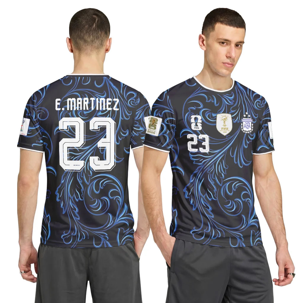 Emiliano Martínez 23 2026 World Cup Argentina Away AOP T-Shirt