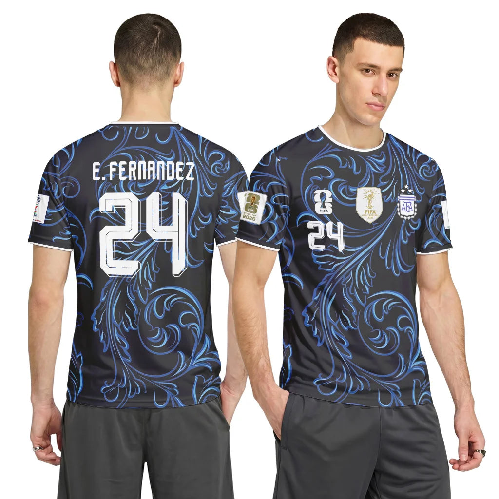 Enzo 24 2026 World Cup Argentina Away AOP T-Shirt
