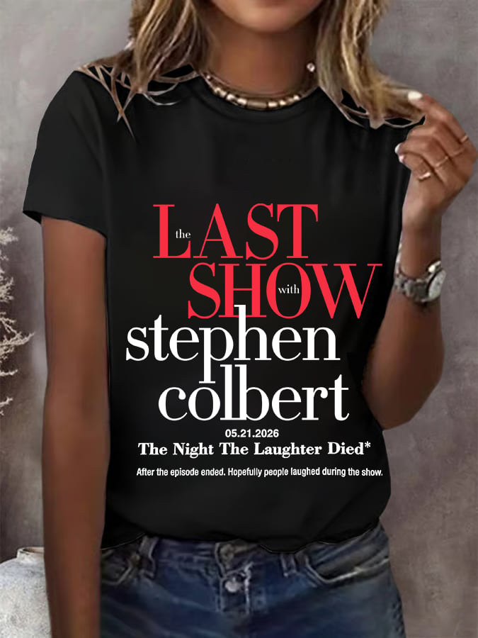 Women's Retro Last Show Print T-Shirt
